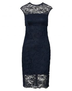 RALPH LAUREN LIGHTHOUSE BLUE LACE SHEATH DRESS SIZE 6