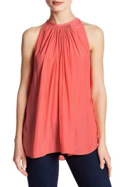 Ramy Brook Womens Paris Sleeveless Halter Neck Top Blouse Size XS