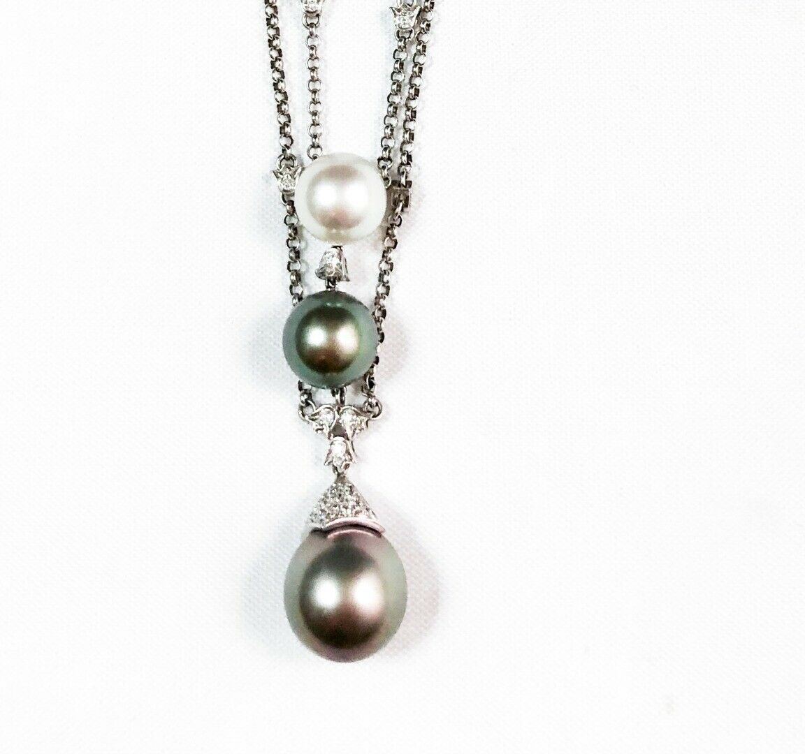 GREGG RUTH 3 TAHITIAN PEARL \u0026 DIAMOND 